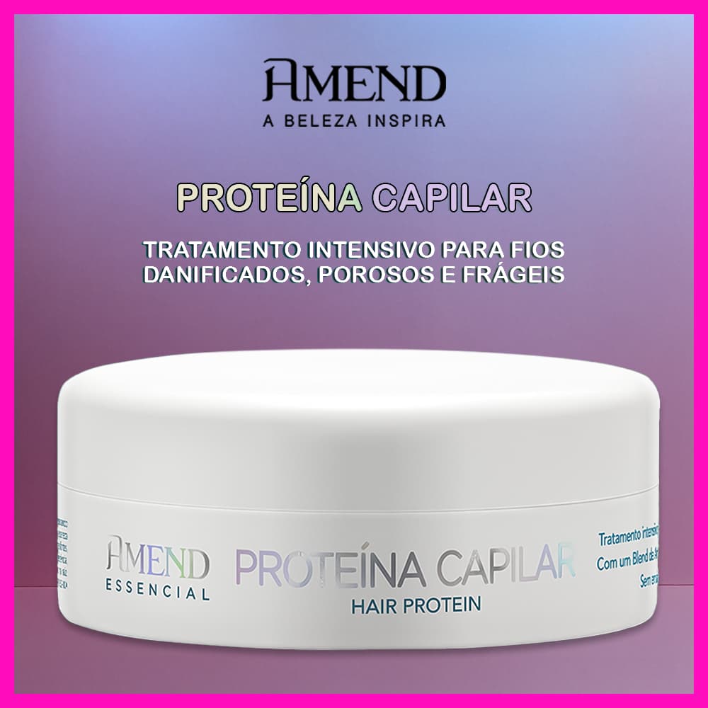 Amend Essencial Proteína Capilar 100g (Reconstrutor sem enxágue, ideal para cabelos danificados)