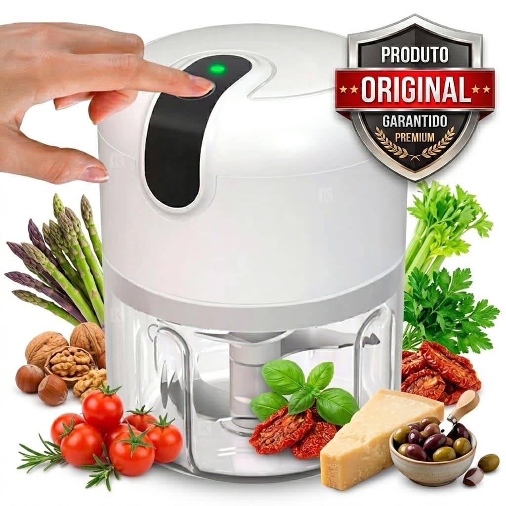 Triturador Mini Processador De Alimentos Multifuncional Cor