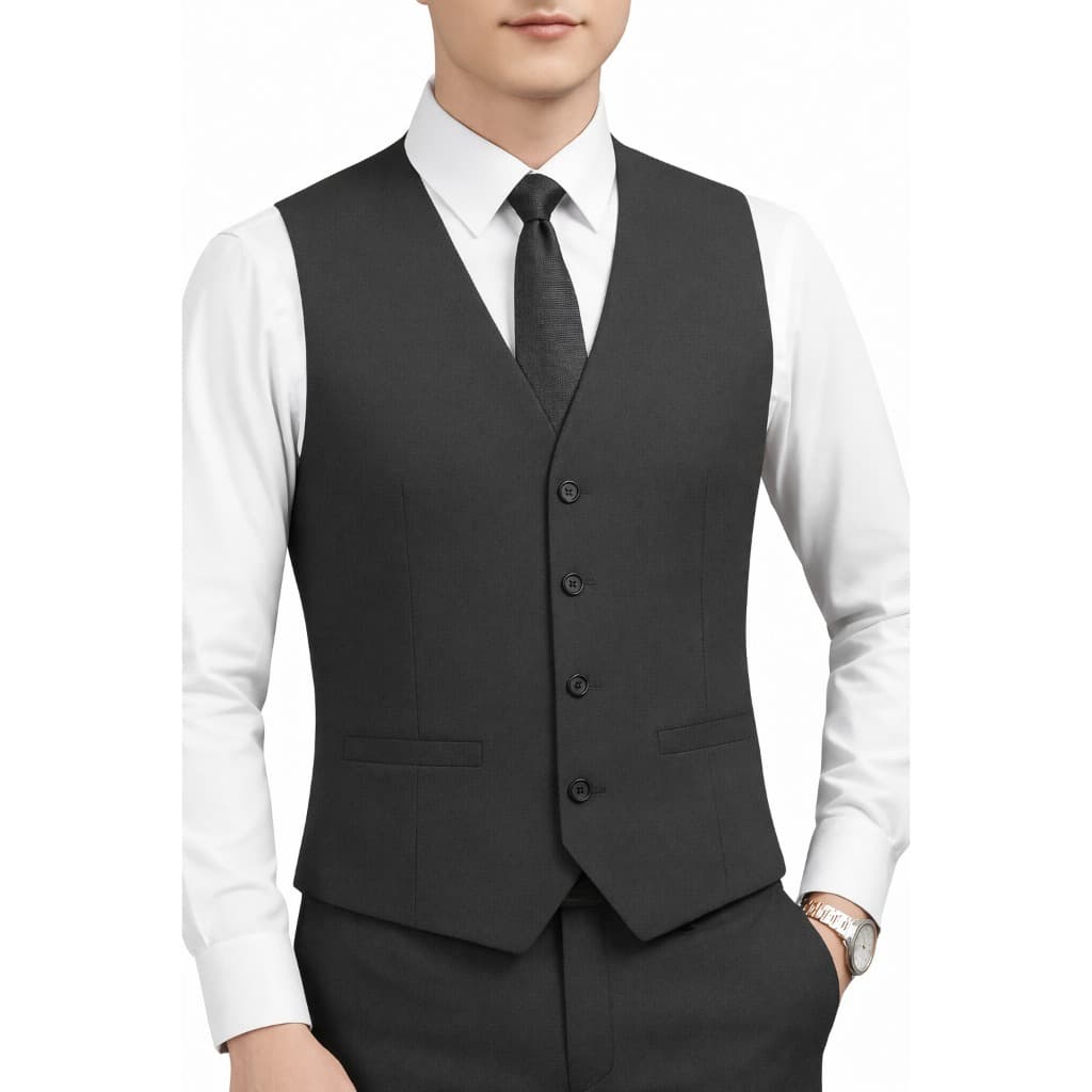 Colete Social Masculino Slim Premium | Tecido Oxford Deluxe | 4 Botões | 6 Cores