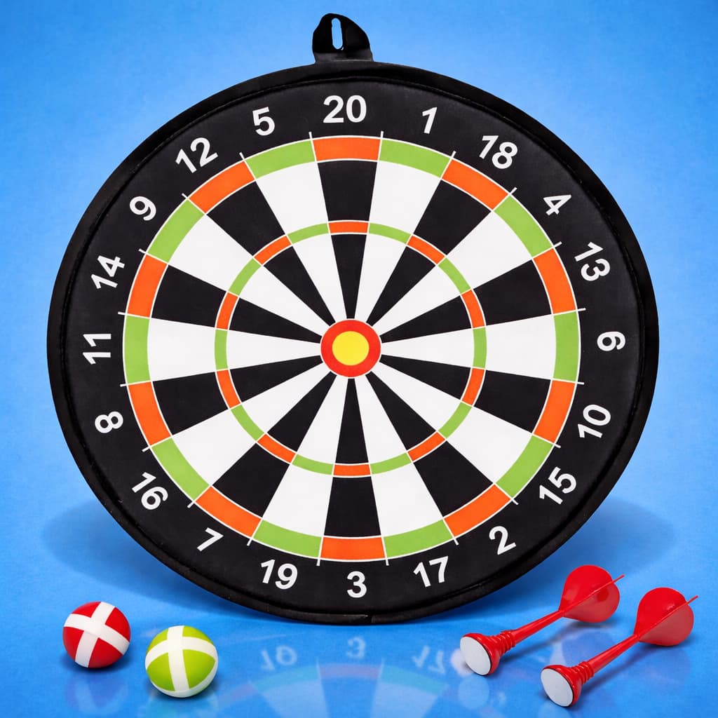 Tiro Ao Alvo Tecido Velcro Bolinha Jogo Brinquedo Criança Jogo de Dardos Infantil 40cm