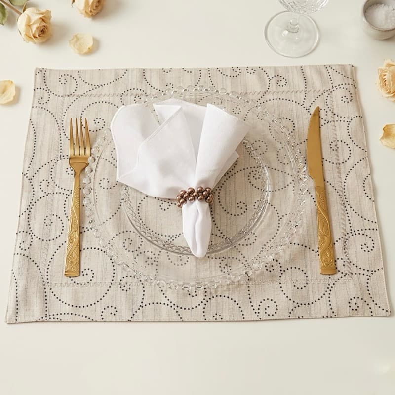 Jogo Americano Impermeável Dupla Face Tecido Anti Mancha Kit 2/4/6 Peças Mesa Posta Lavável