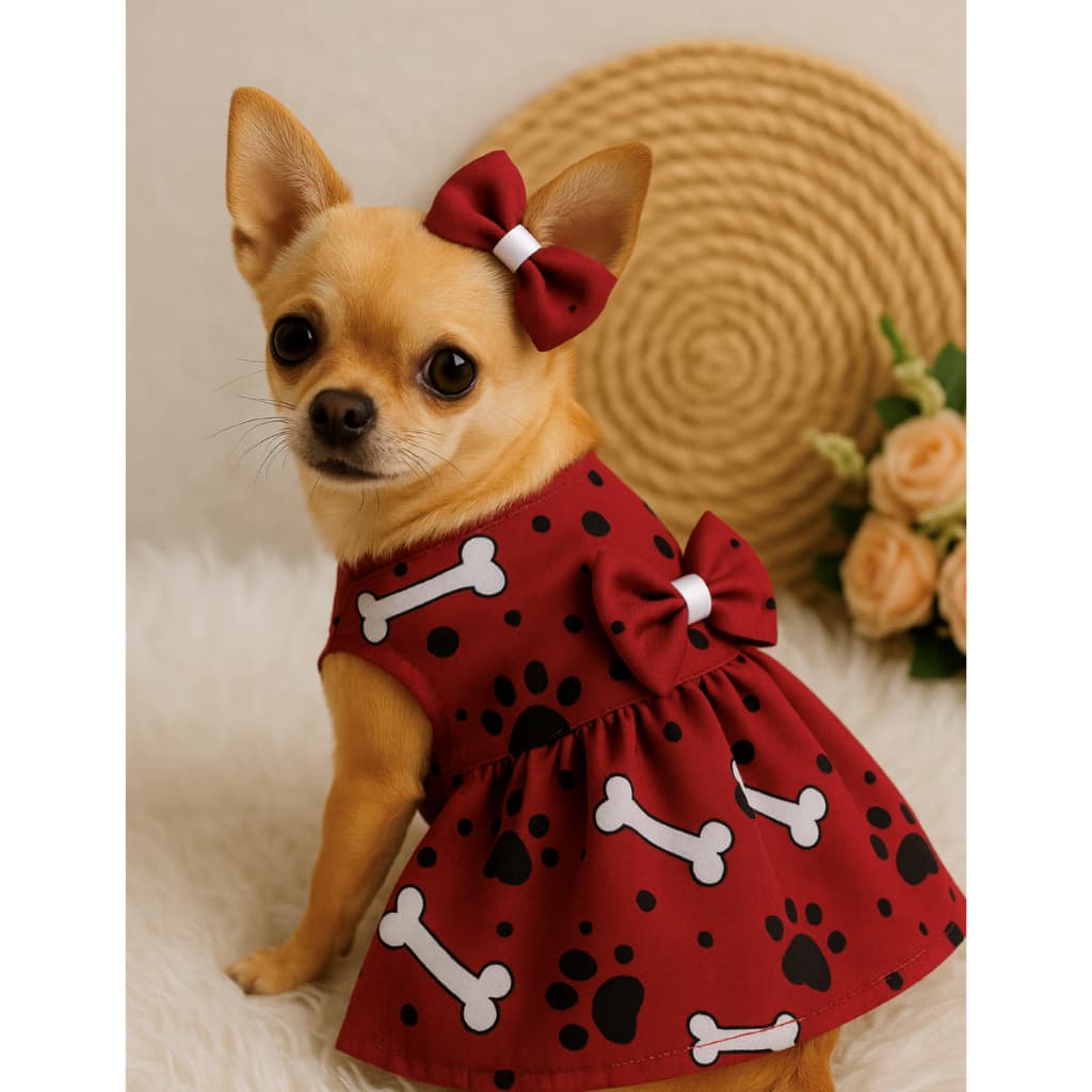 Roupa Pet VestidoPraCahorro,Verão ,Rosa e Verde