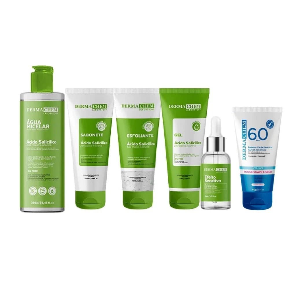 Kit Ácido Salicílico Dermachem Skincare Pele Oleosa