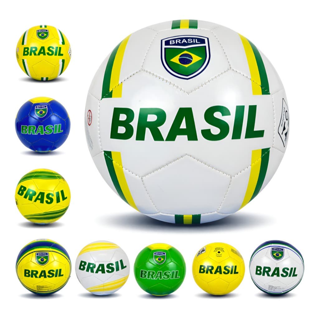 Bola Futebol Brasil Copa Do Mundo 2026 Licenciada Amarelo Azul Branco Verde