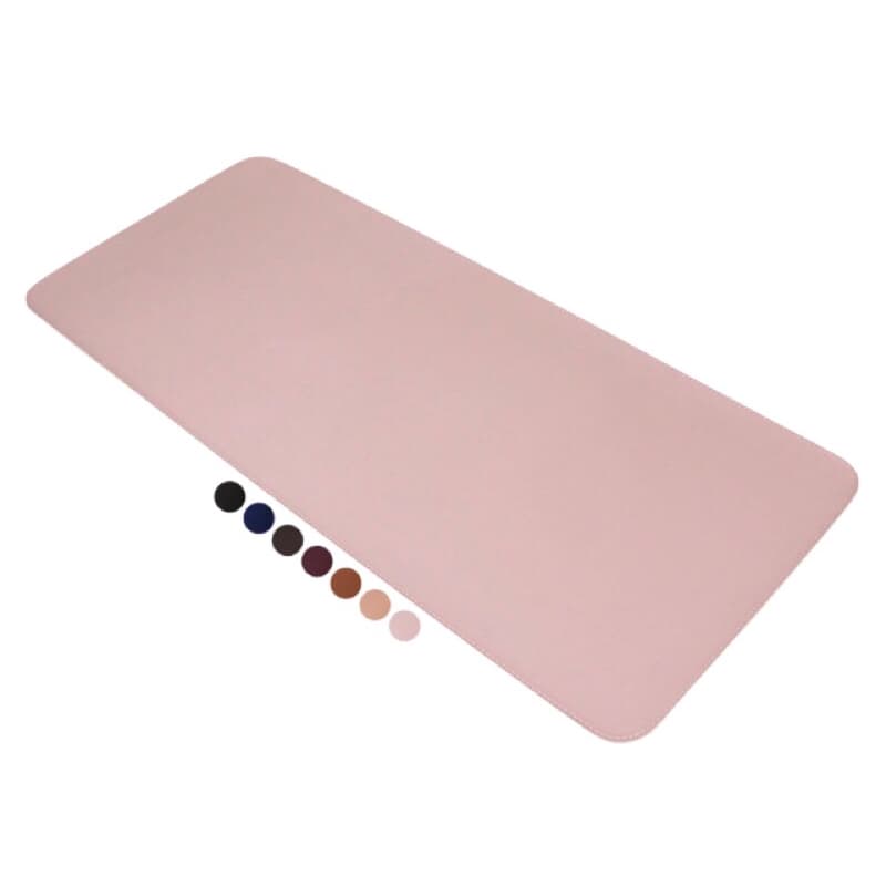 Mouse Pad Grande Rosa Desk Pad Couro Gamer Office