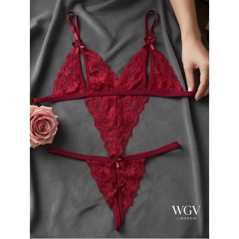 Kit e Unidade Body Renda Marido Apressado Feminino Sexy