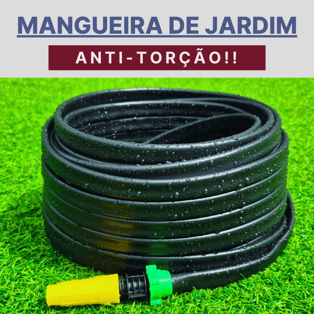 Mangueira de Jardim Anti-torção Resistente e Reforçada - 5m a 30m!