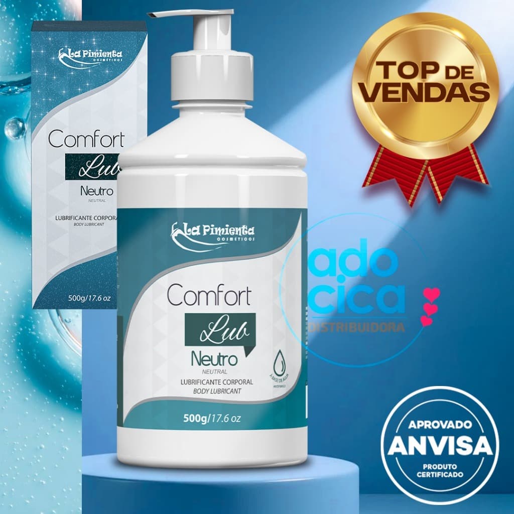 LUBRIFICANTE GRANDE COMFORT LUB 500 QUANDO O CLIMA ESQUENTA, O DESLIZAMENTO ACOMPANHA