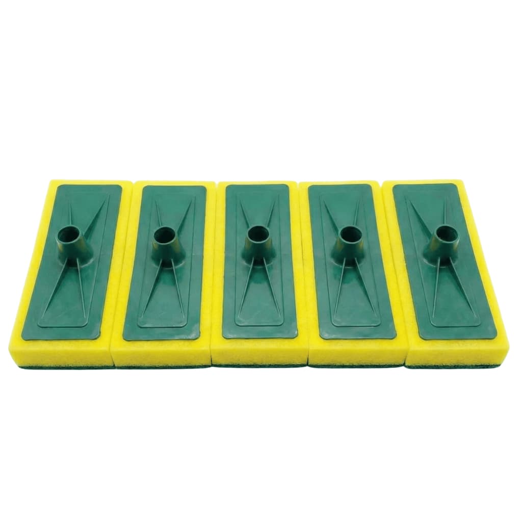 Kit 5 Refil Esponja Fibra Pesada com Encaixe para Cabo - Limpe Sem Esforço Paredes e Pisos