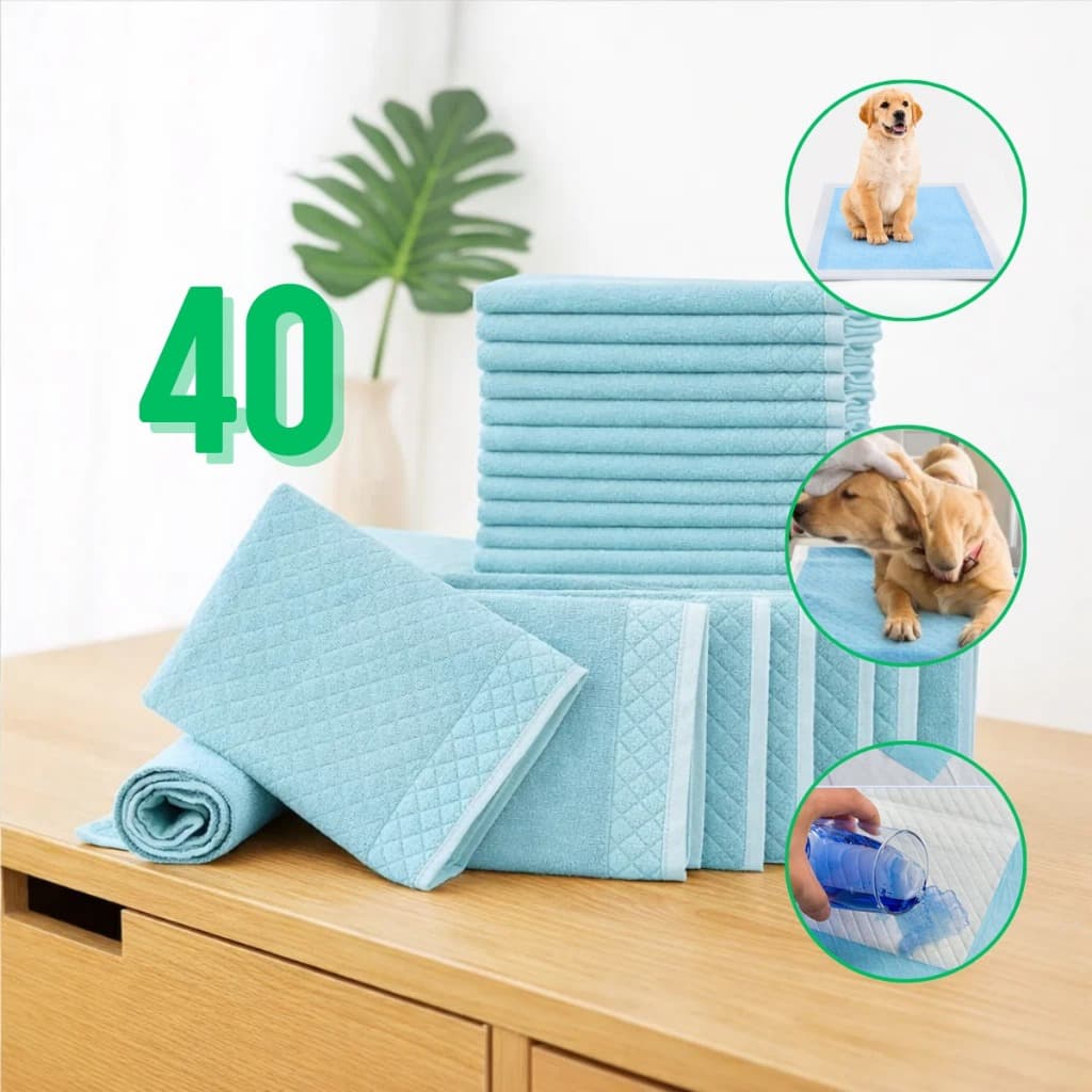 Tapete Higiênico Descartável Para Cães Kit 40 Fraldas Pet 60 x 60cm