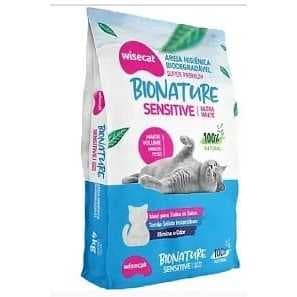 Areia De Mandioca Higienica Para Gatos Bionature wesicat Sensitive para Gatos - 2 kg