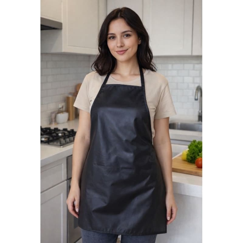 Avental impermeável profissional unissex  qualidade, resistente para cozinha,lavanderia,padaria e churrasco na cor preto