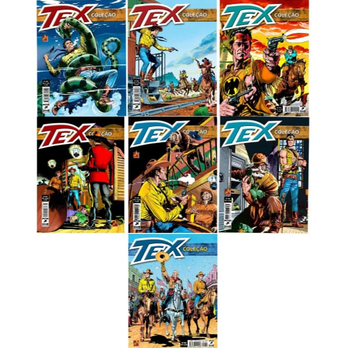 Kit 7 Gibis Tex Coleção Capas Novas - Editora Mythos