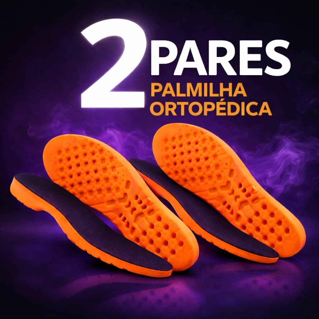 KIT 2 PARES PALMILHA ORTOPÉDICA EM GEL ANATÔMICA PARA ESPORÃO E DORES NOS PÉS