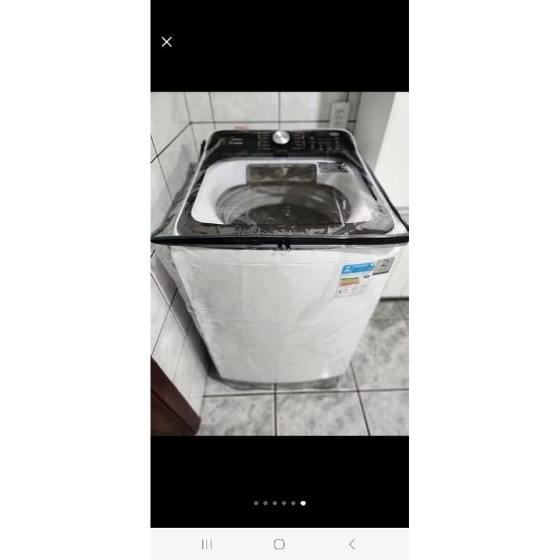 Capa Máquina de Lavar  PVC Transparente,Sob Medida Para Sua Máquina (obs) Entrar em contato com vendedor