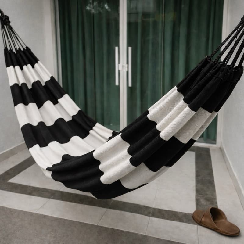 Rede de Descanso Xadrez 350×140cm – Rede de Dormir para Casal e Solo, Confortável, Várias Cores, Envio em 24h