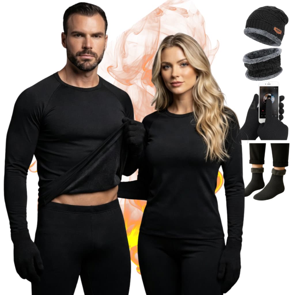 Kit Inverno 6 Peças Segunda Pele  Conjunto Térmico Adulto