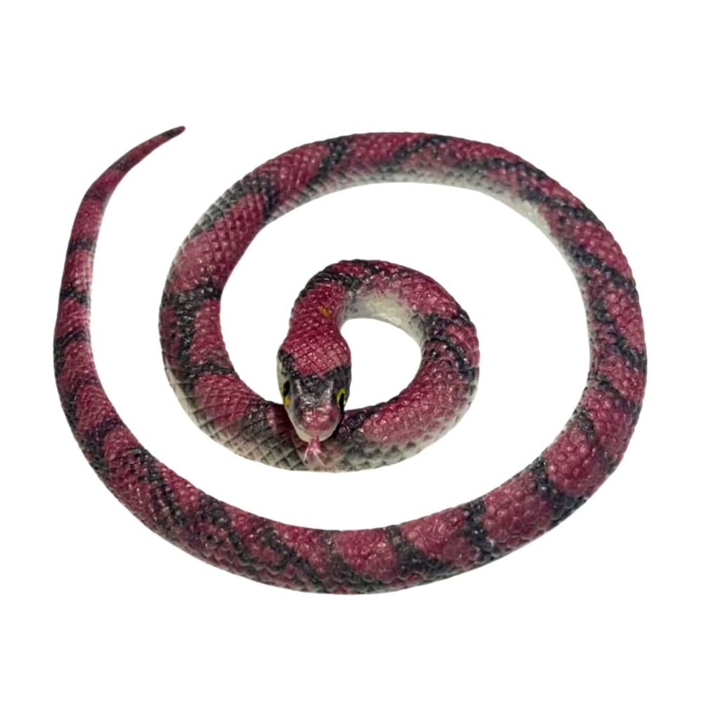 Brinquedo Cobra Jararaca de Borracha Realista p/ Brincadeira Pegadinha Decoração de Terror Halloween