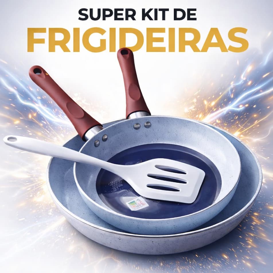Frigideira Antiaderente Revestimento Nanocerâmico Fogão Indução Gás 20cm 24cm