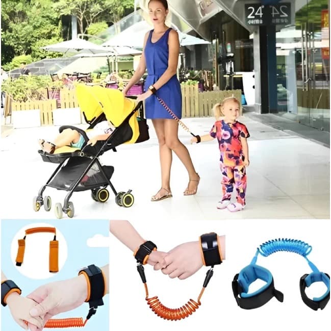 Pulseira Guia Para Criança Infantil Passeio Seguro Anti-Perda Segurança Até 10 Anos