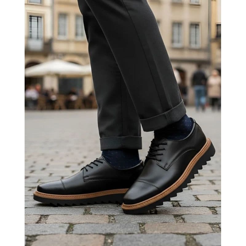 Sapato Social Oxford Sola tratorada Lançamento 2026 Super Elegante