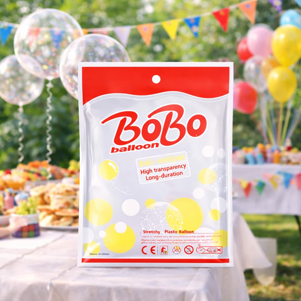 Balão Bubble 24'' 60cm | 50 Unidades | Transparente Balão Bolha Festa Aniversário Decoração Eventos