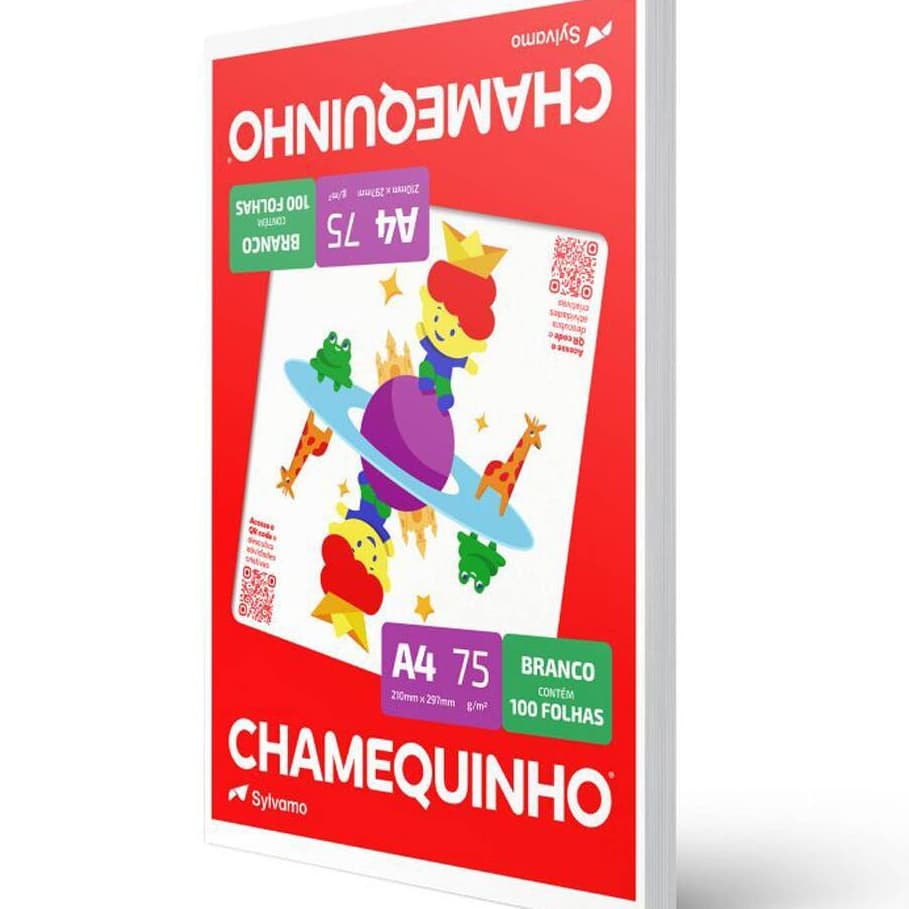 PAPEL  SULFITE  -  pacote  com  100 folhas  brancas