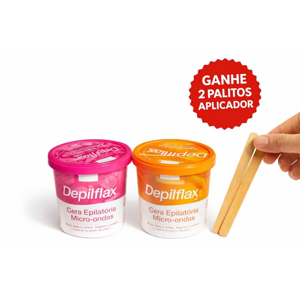 Cera depilatória/epilatória microondas buço, virilha e axila DEPILFLAX 100g