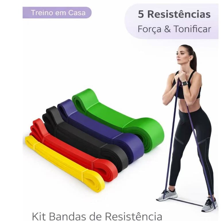 Kit Super Band Elástico Extensor Funcional Exercício