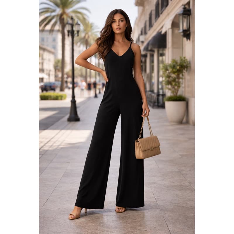 Macacão Pantalona não Marca Modela o Corpo