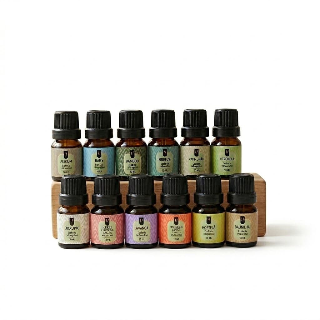 Kit 12 Essências variadas Linha Essencial para Difusor – Nattuaromas,