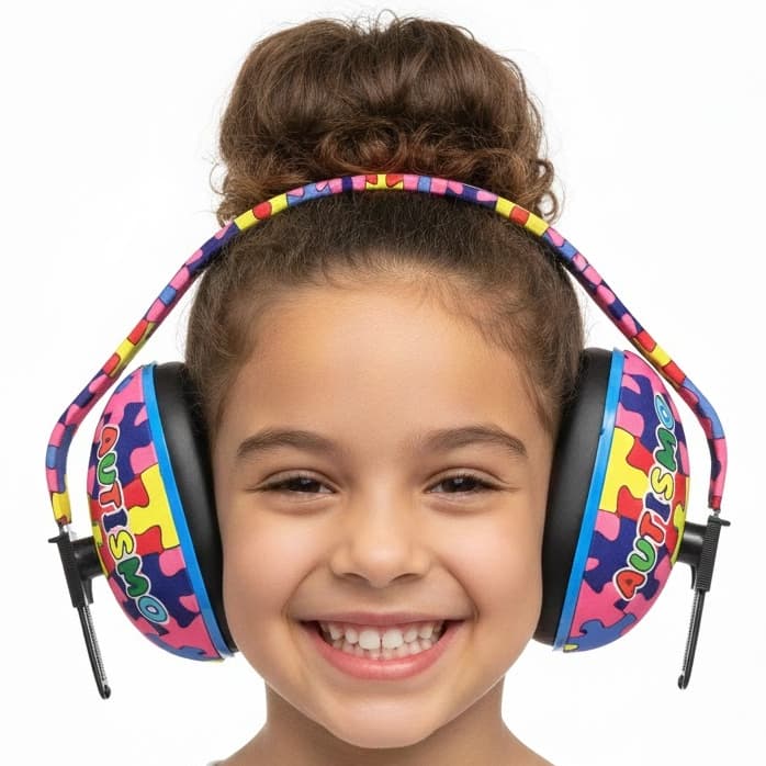 Abafador De Ruídos Infantil TEA Personalizado Ajustável Confortável Protetor Auricular Autismo