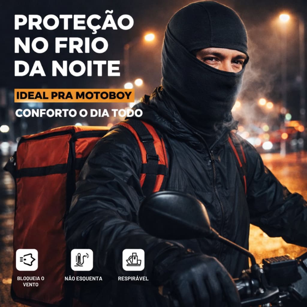 Touca Ninja Profissional Resistente Frio Protecao Uv50 Balaclava Máscara Respirável Para Motocicleta