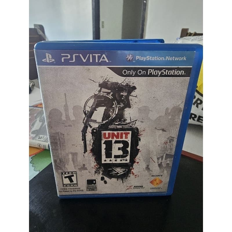 Jogo para Psvita mídia física usado original com marcas de uso Unit 13