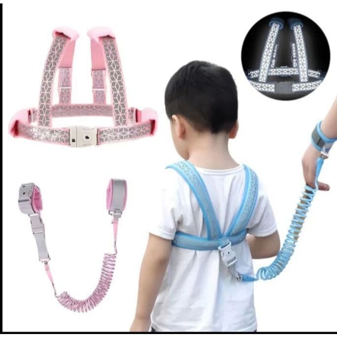 Trelas De Arnês Para Crianças LACYES , Faixa De Pulso Anti-Perda Macia Ajustável 2 Em 1 , Confortável