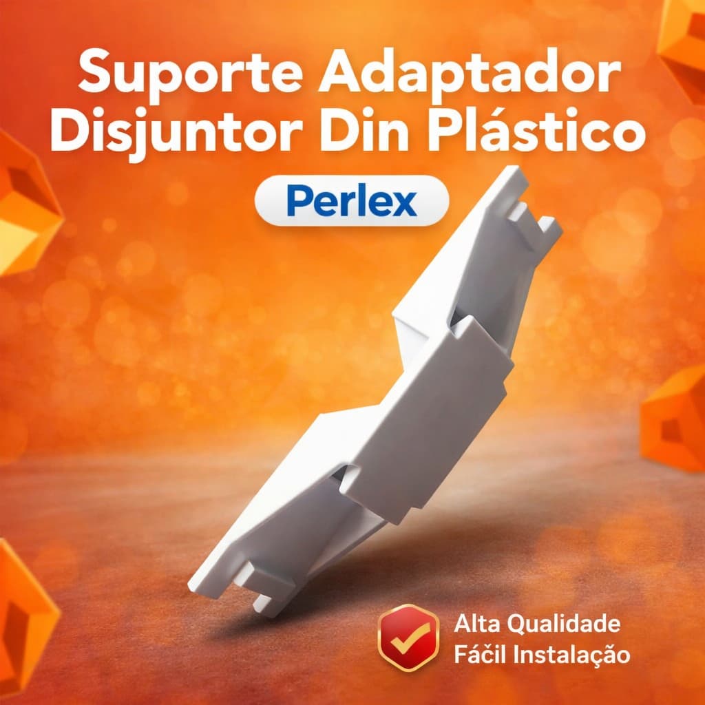 Suporte Adaptador Disjuntor Din Plástico - Perlex