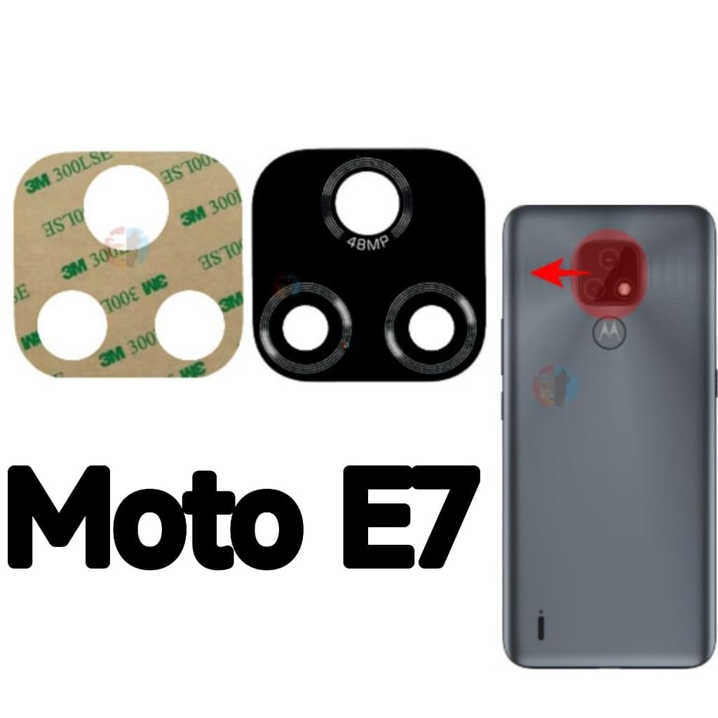 Vidro da Camera Para Moto E7 Lente da Câmera Traseira Vidrinho Traseiro