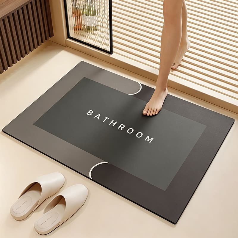 Tapete Banheiro Antiderrapante Absorvente de Secagem Rápida entregar Cor e Estampas sortidos