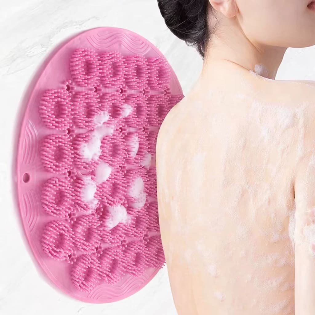 Escova Esfoliante Multiuso Para Banho Massageador Limpador De Costas E Pé Prático E Útil
