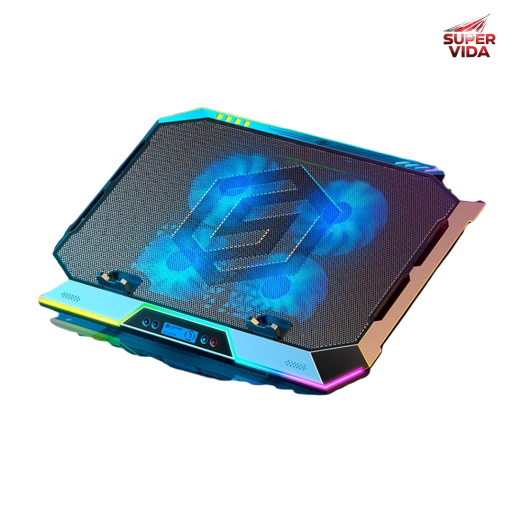 Base Gamer Refrigerada para Notebook com LED RGB | 4 Coolers de Alta RPM | Entrada USB Plug and Play