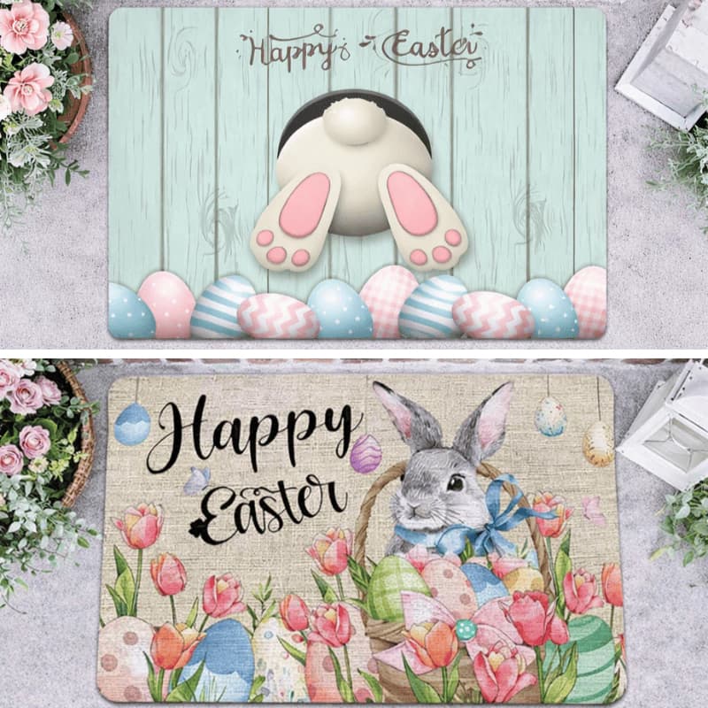 Tapete Decorativo Emborrachado Páscoa Antiderrapante / Em estoque - Envio Imediato - Promoção