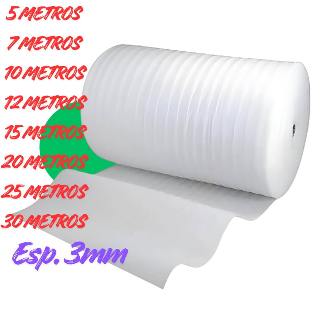 Manta De Polietileno Expandido 3mm Para Piso Laminado Eucafloor Durafloor Artens Contrapiso Isolante Térmico e Acústico