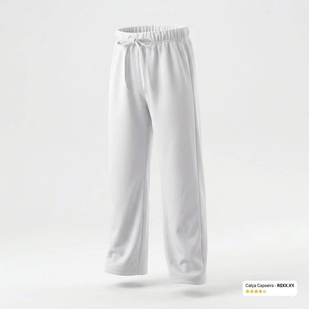 CALÇA DE CAPOEIRA INFANTIL C/ CORDA  (Helanca Light)PP/P/M/G
