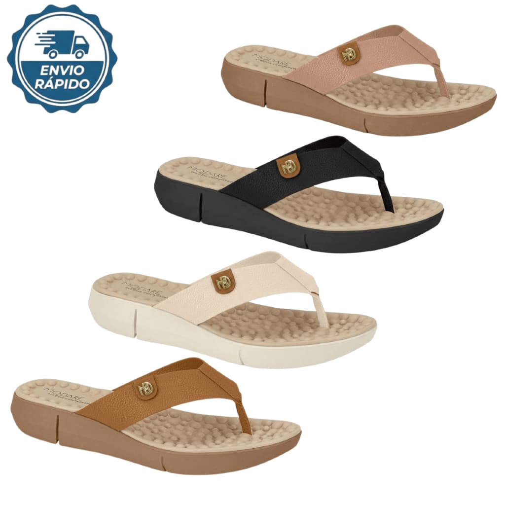 Chinelo Ortopedico Modare Feminino Esporao Massageador Macio Conforto