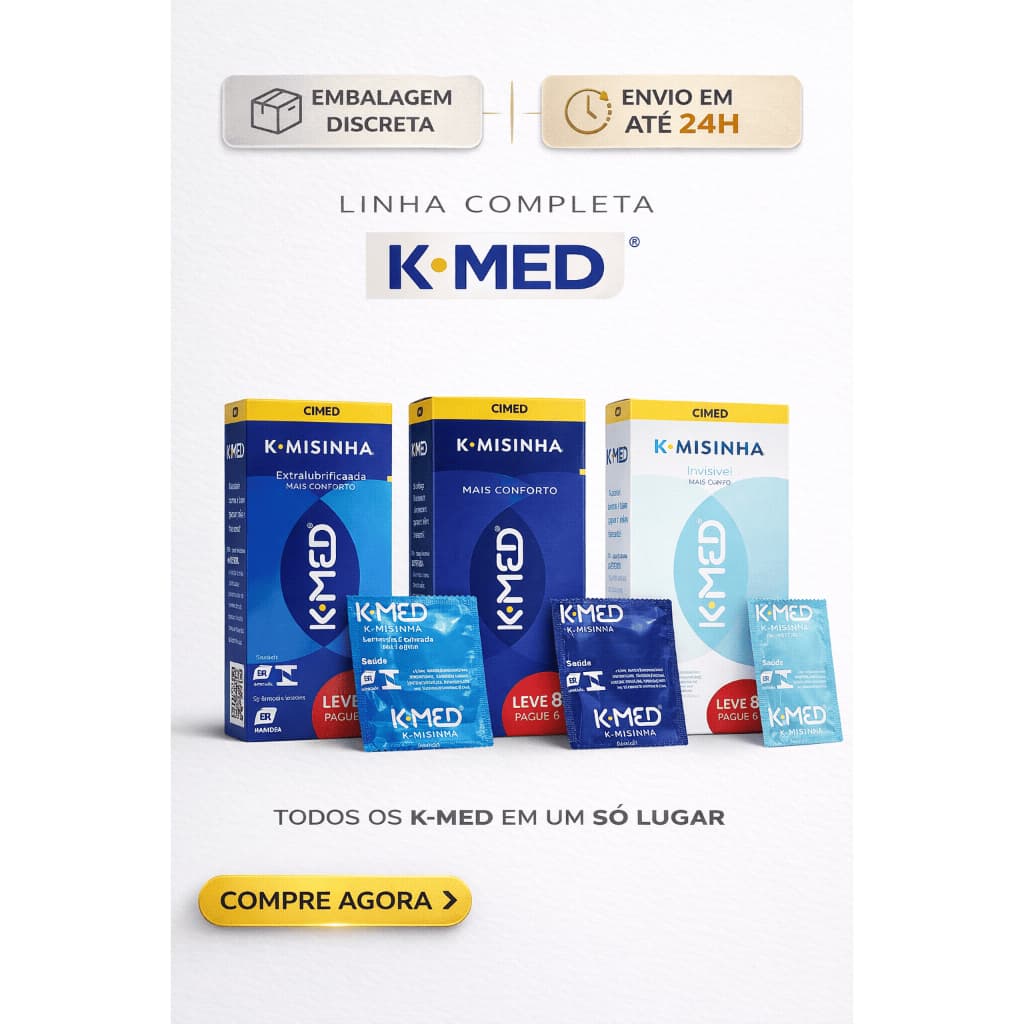 K-MISINHA CAMISINHA 3 e 8 UNIDADES INVISIVEL EXTRA FINA EXTRA LUBRIIFCADA CIMED PROTEÇÃO EM DOBRO