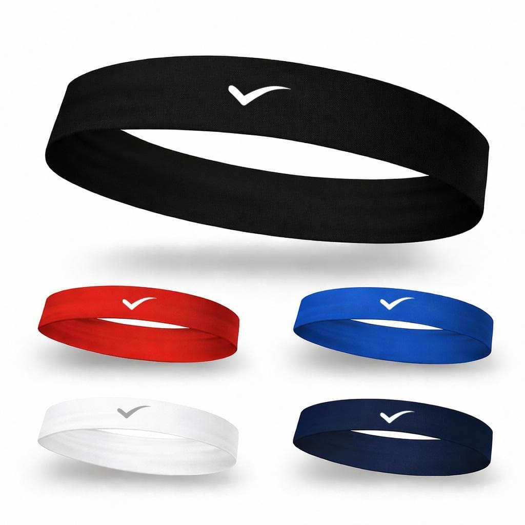 Kit com 2 testeiras anti suor faixa para cabelo envio em 24h esportes fênix