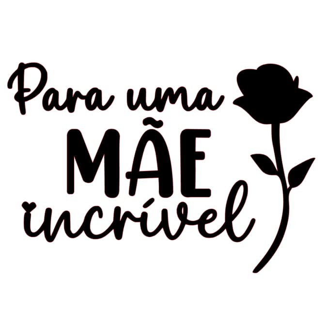 Adesivo de vinil para balão de 10 POLEGADAS com frase "Mãe Incrível" Frase Decorativa para Dia das mães