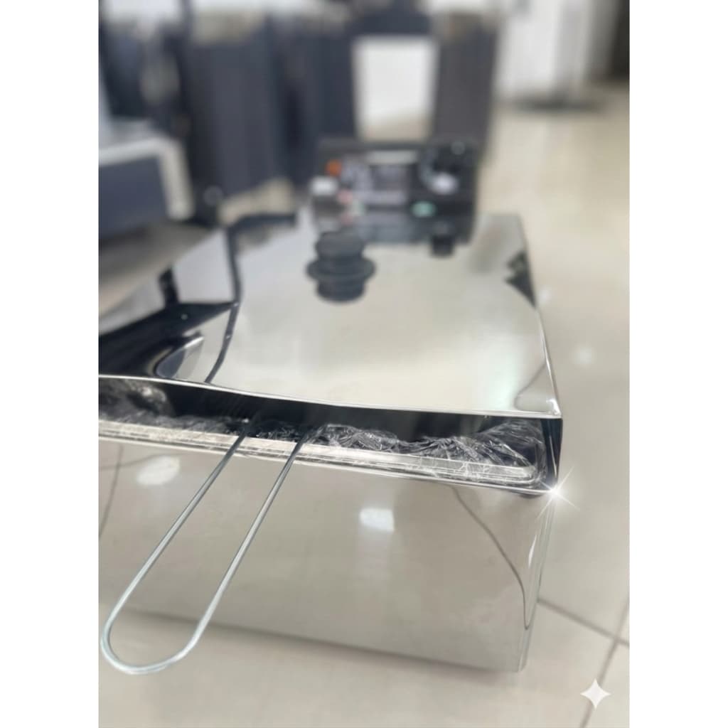 Fritadeira Elétrica Profissional em Inox 7 Litros 3.000 Watts +1 Tampa Anti Respingo- EFICIÊNCIA E QUALIDADE .