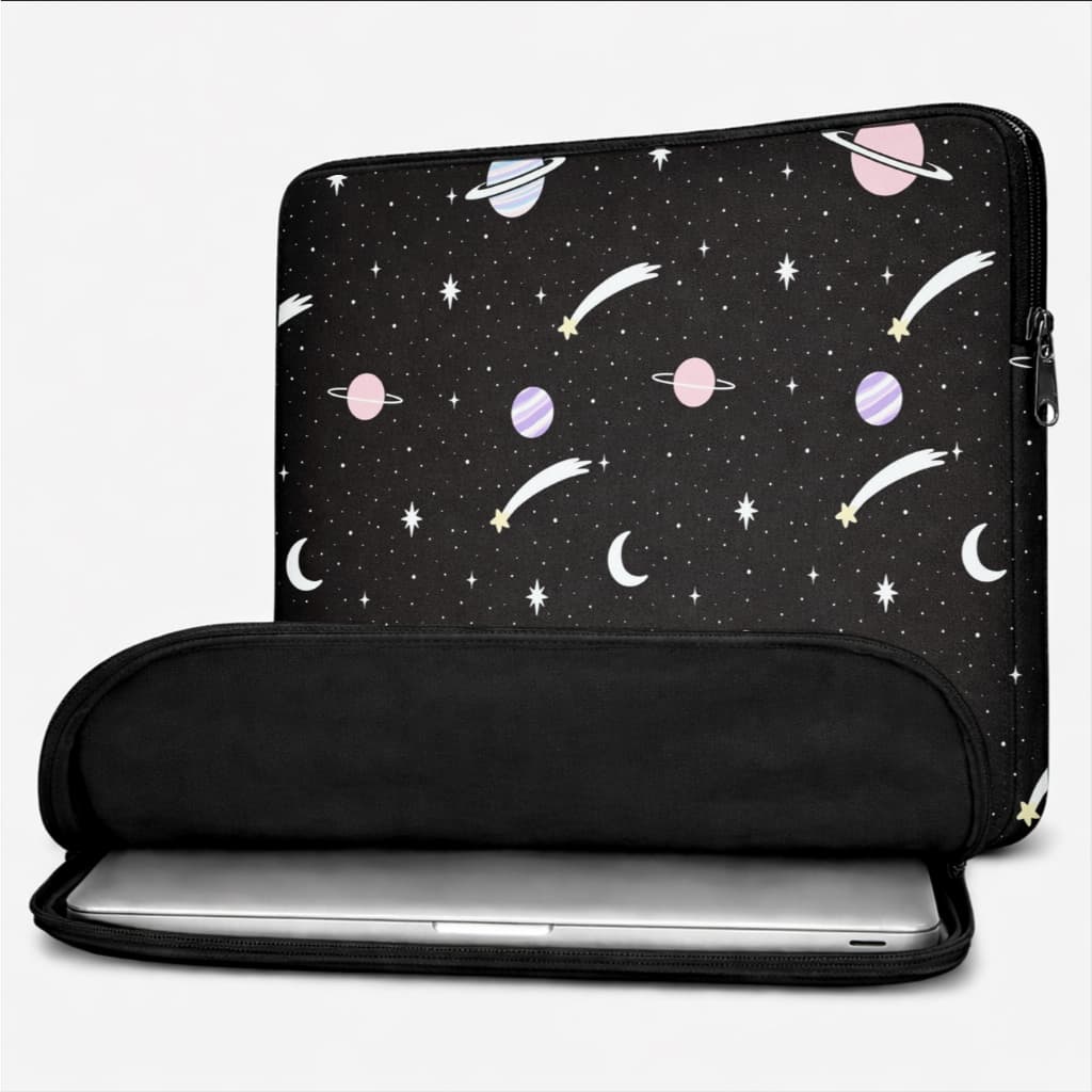 Capa Protetora Notebook Preta Com Ziper