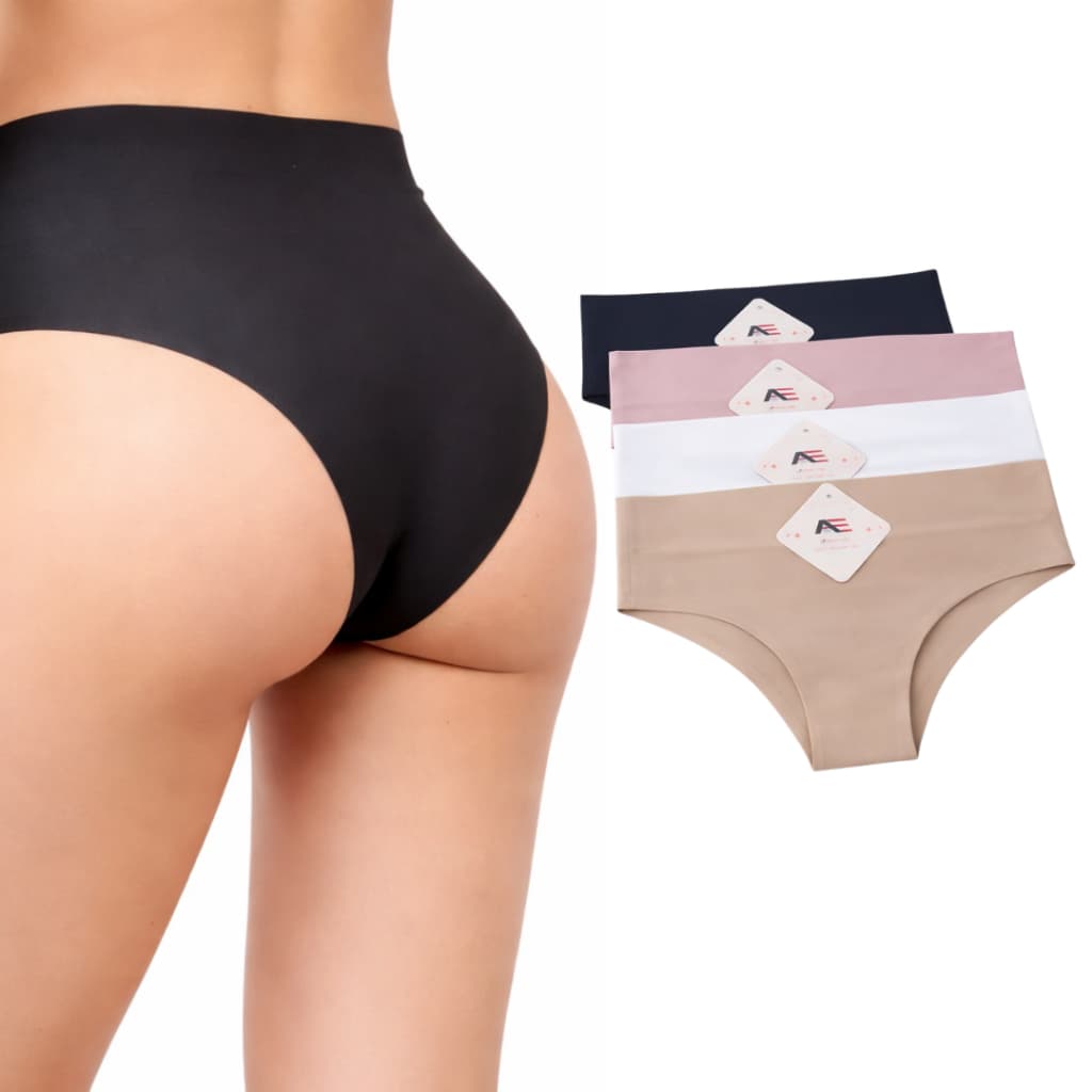 Calcinhas Tanga Cós Alto 5 cm Sem Costura Laser
